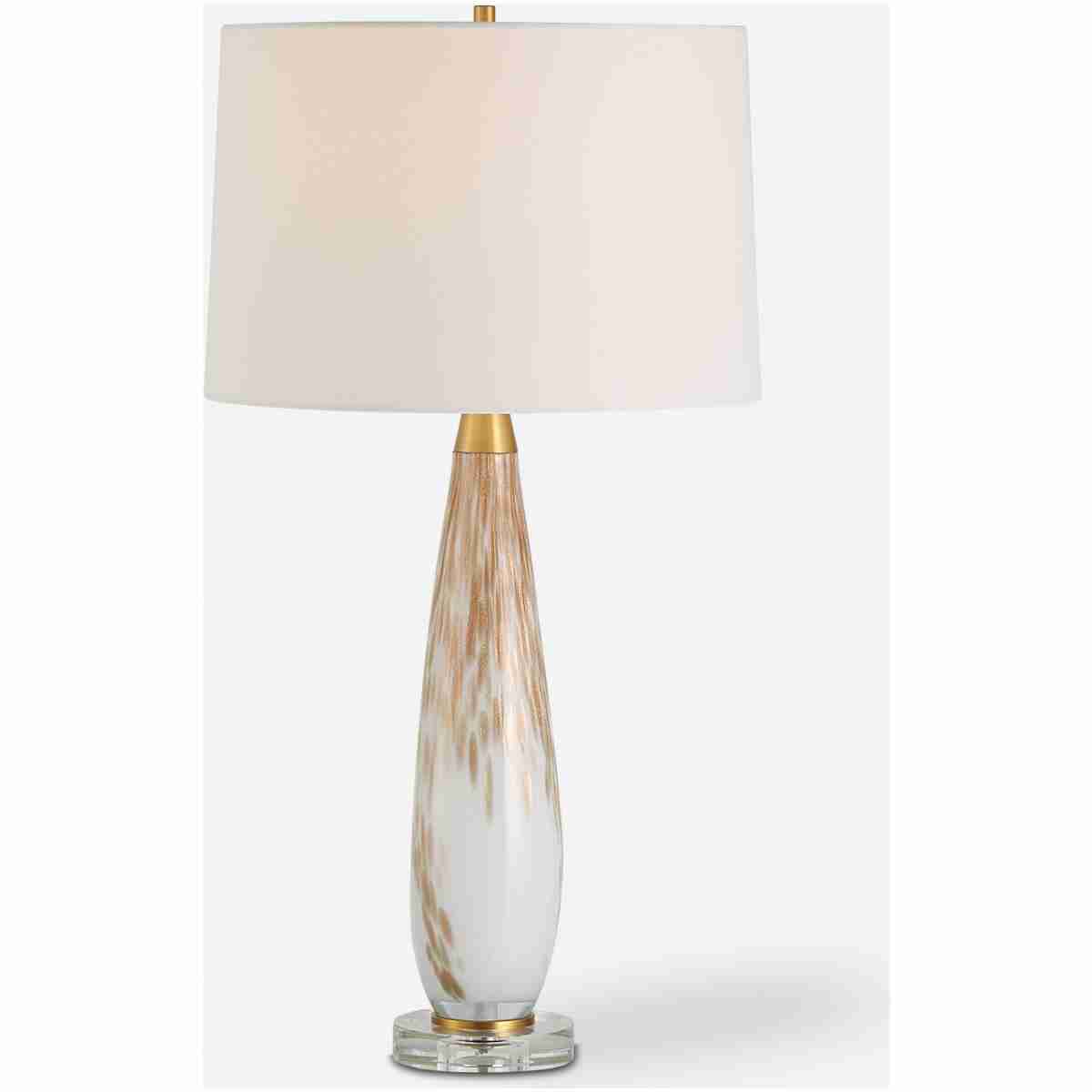 Lyra-White &Amp; Gold Table Lamp