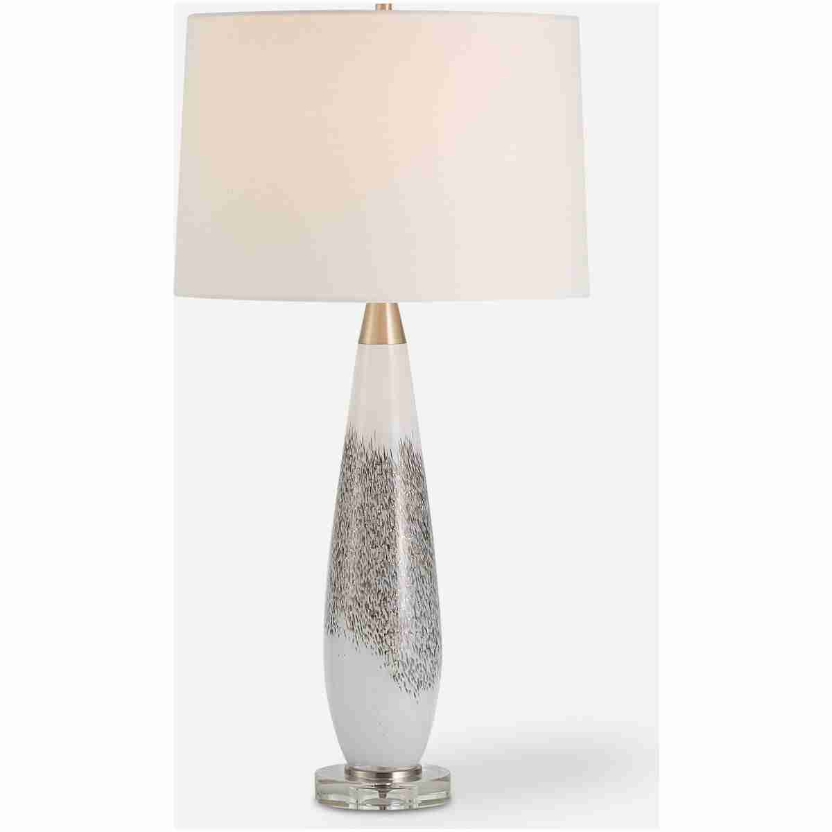 Quinn-White &Amp; Silver Table Lamp