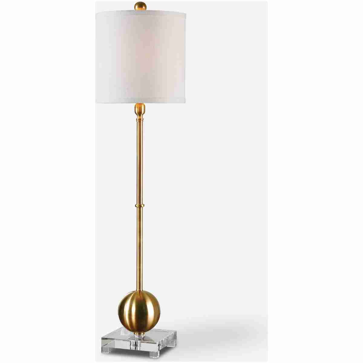 Laton-Brass Buffet Lamps