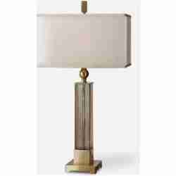 Caecilia-Amber Glass Table Lamps