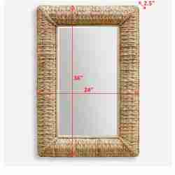 Twisted Seagrass Rectangle Mirror