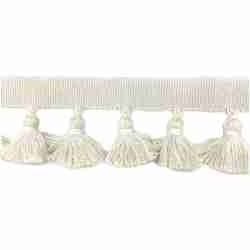 E-SONIC TASSEL/WHITE - Tassel Trim - Dallas