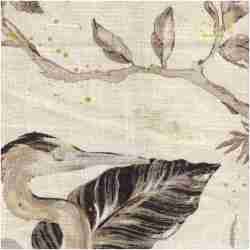 H-HERON/NATURAL - Prints Fabric Suitable For Drapery