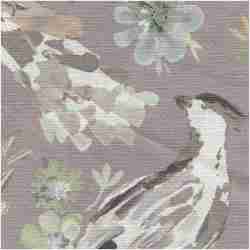 HAMBIRD/GRAY - Prints Fabric Suitable For Drapery