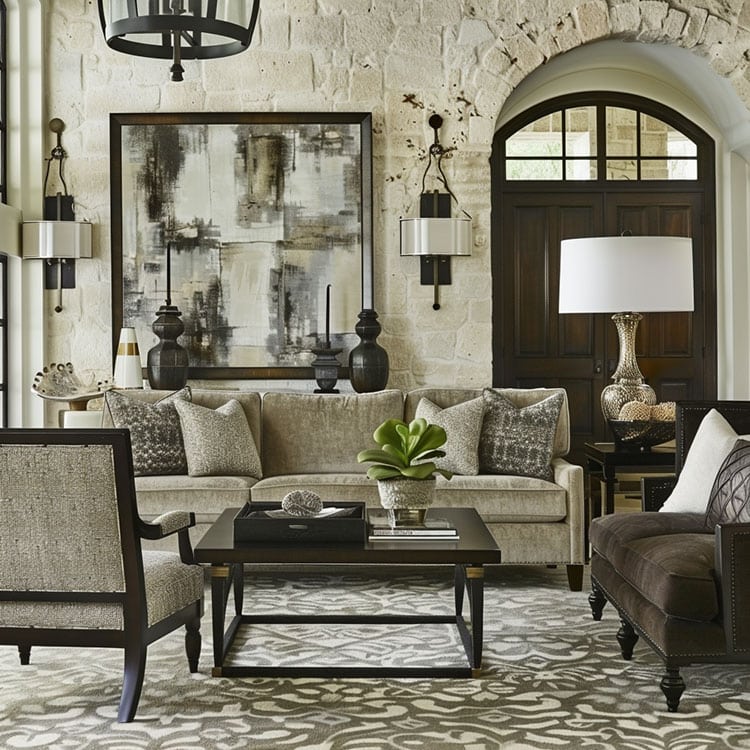 Build-a-Room Series: Luxurious Neutral Living Room | Houston Designer Decor