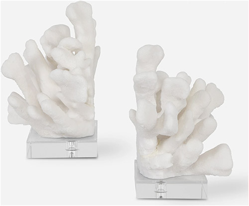 Coral Book Ends 