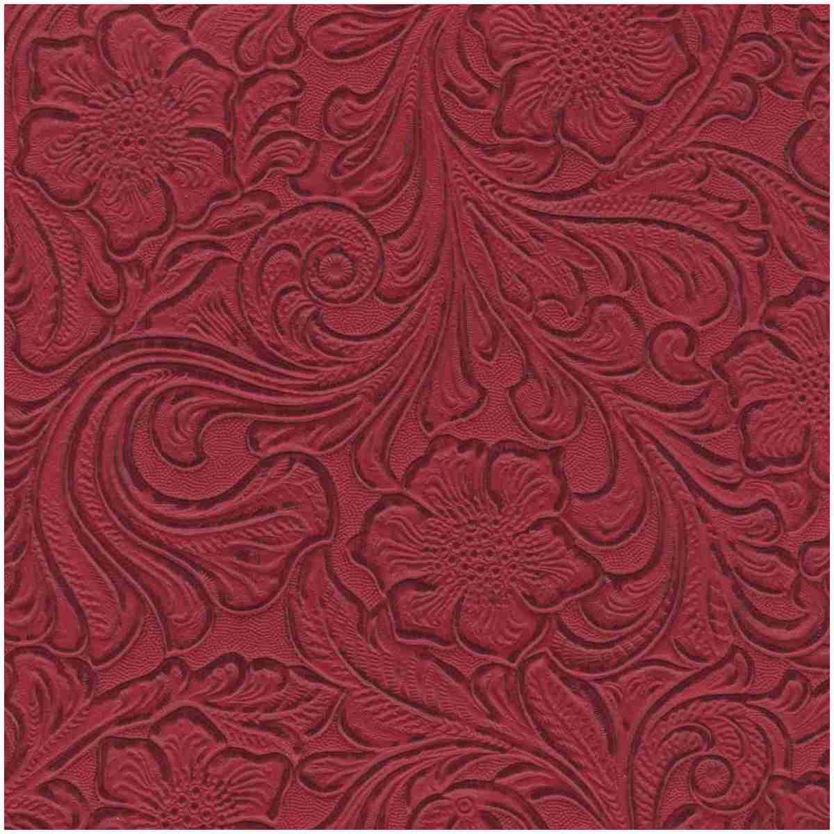 Mi-Fooled/Red - Faux Leathers Fabric Suitable For Upholstery And Pillows Only.   - Plano