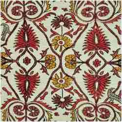 P-HULLA/RED - Prints Fabric Suitable For Drapery