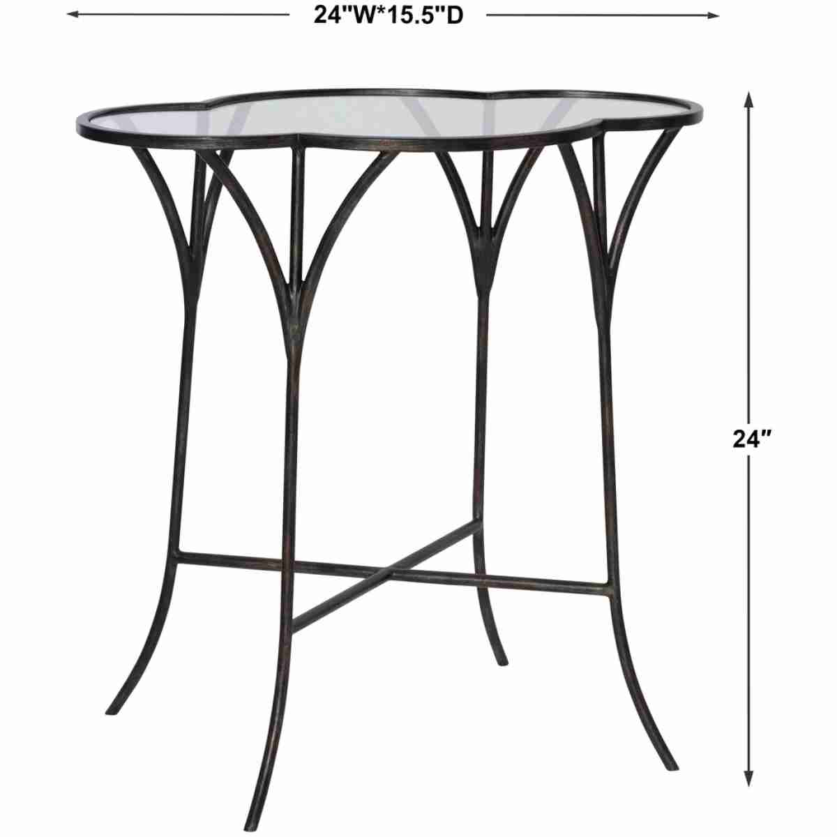 Adhira Glass Accent Table