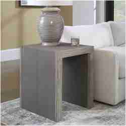 Uttermost Aerina Modern Gray End Table