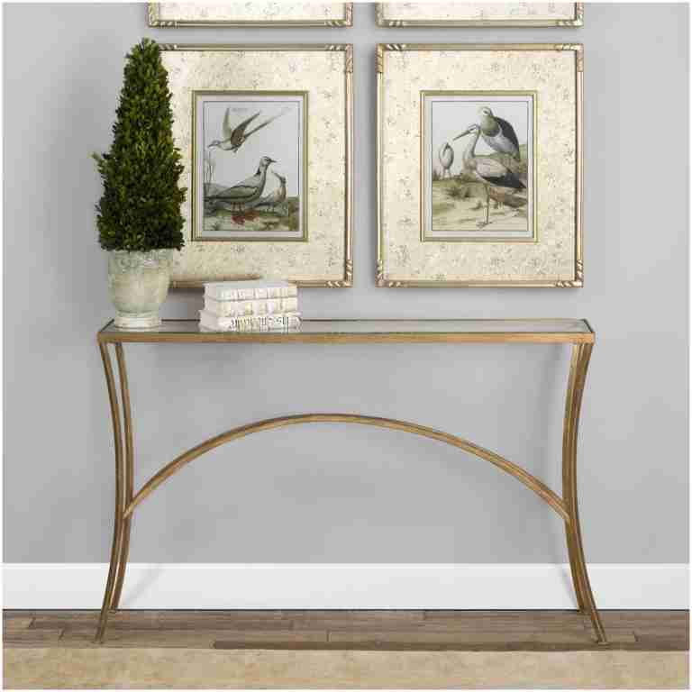 Uttermost Alayna Gold Console Table