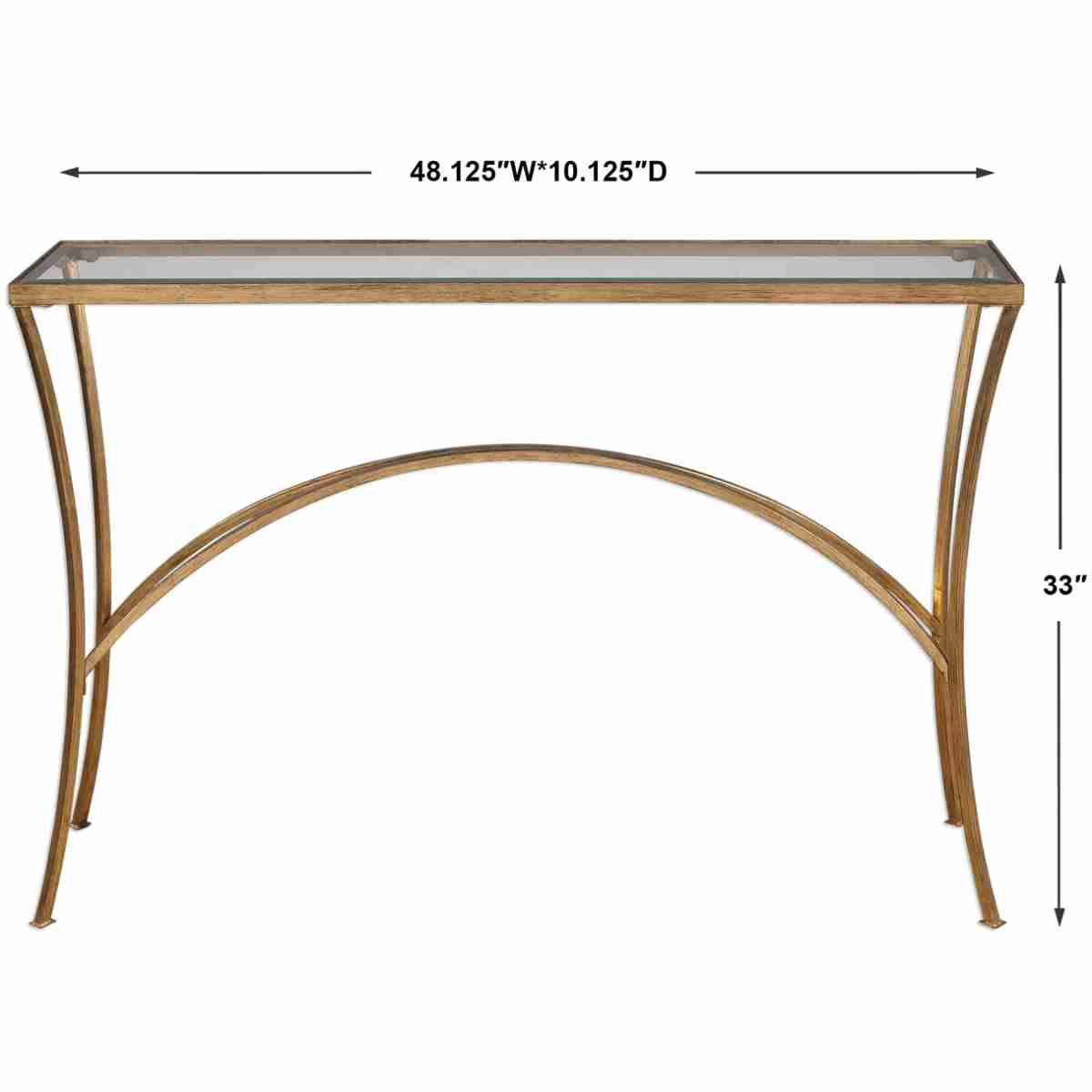 Alayna Gold Console Table