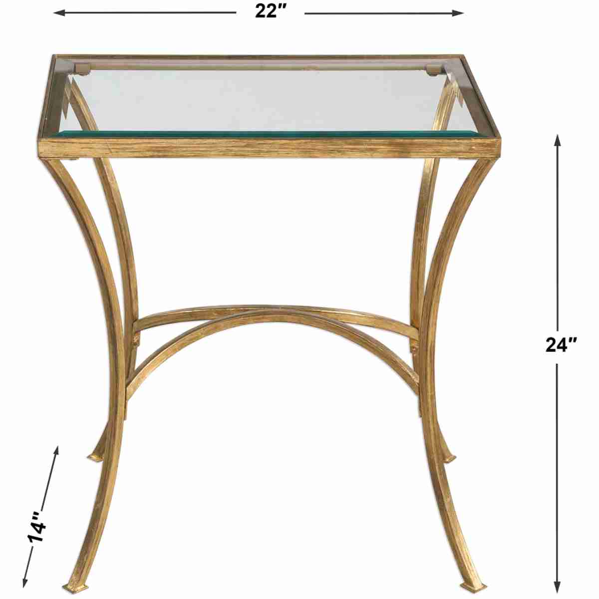 Alayna Gold End Table