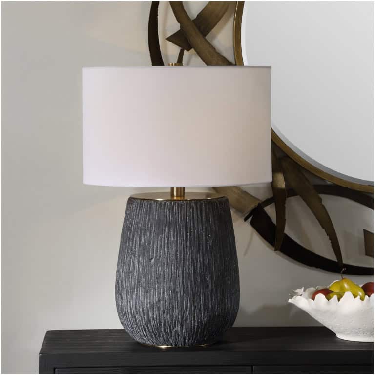 Uttermost Americana Aged Black Table Lamp