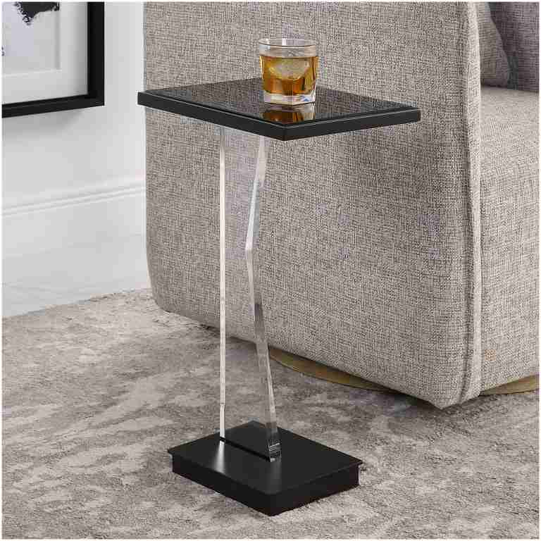 Uttermost Angle Contemporary Accent Table