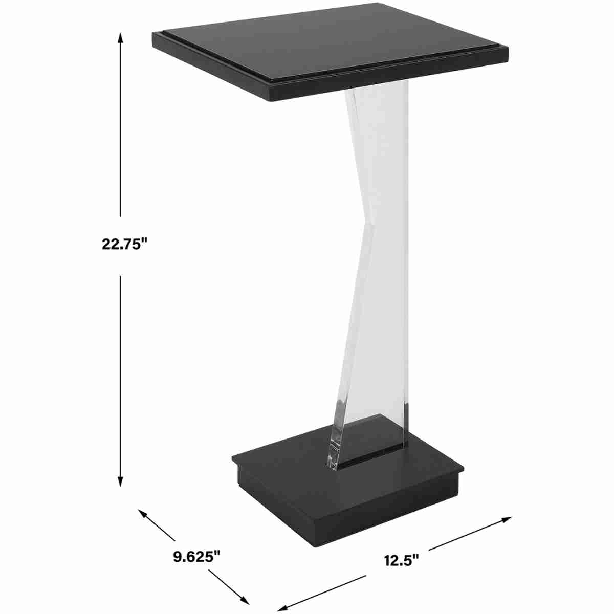 Angle Contemporary Accent Table