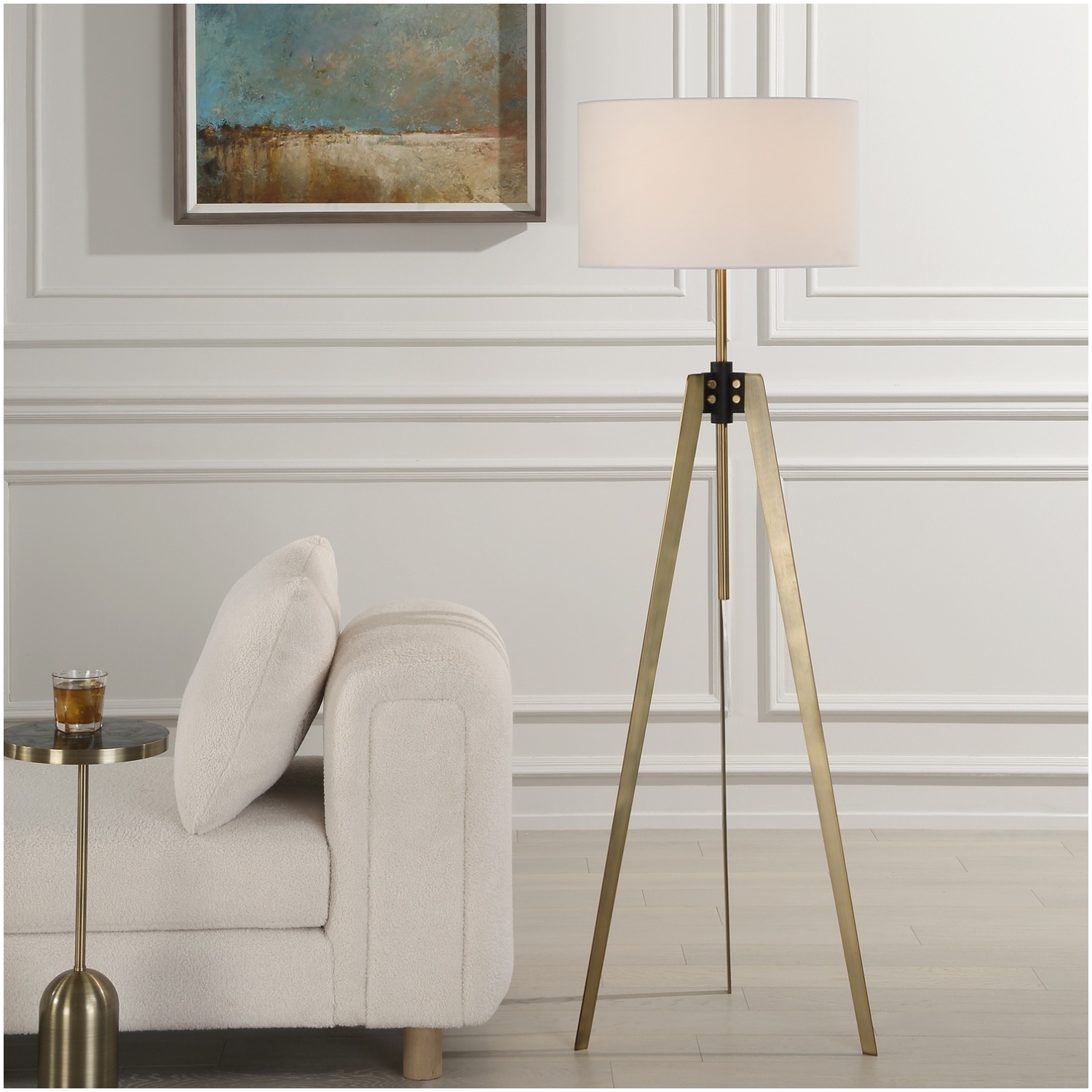 Uttermost Anchorage Tri-pod Floor Lamp