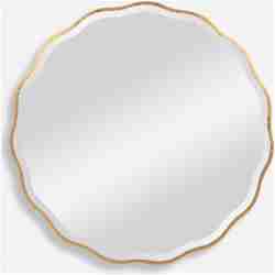 Aneta-Gold Round Mirror