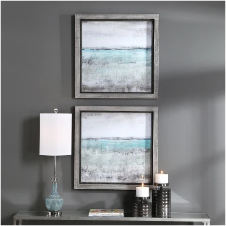 Uttermost Aqua Horizon Framed Prints