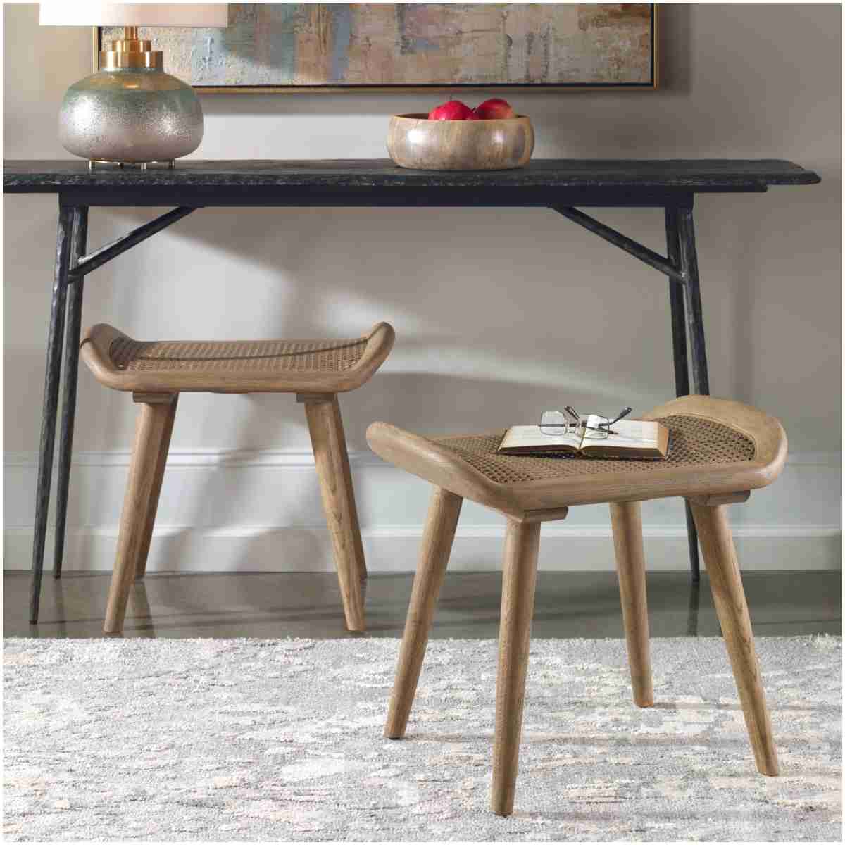 Uttermost Arne Scandinavian Small Bench