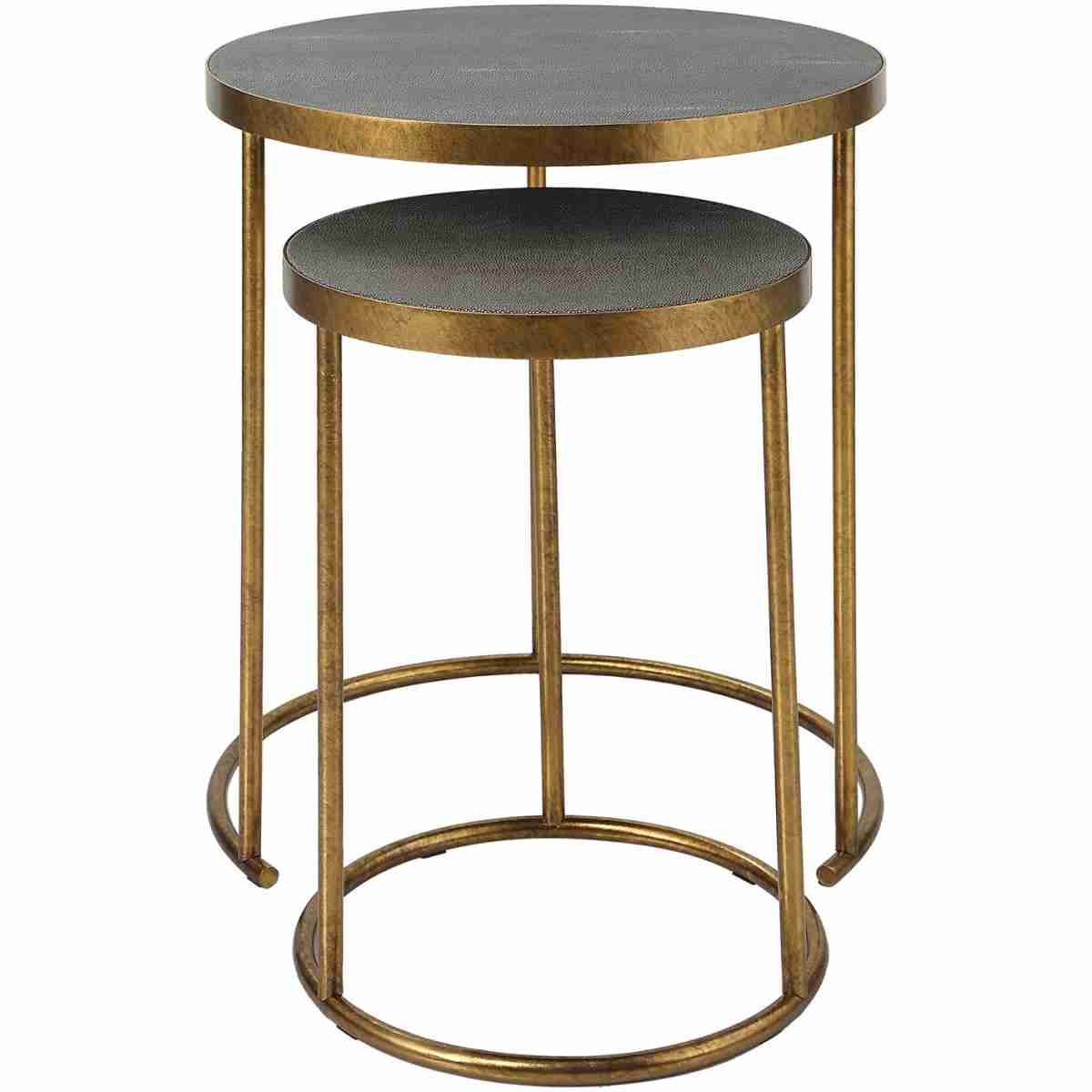 Aragon Brass Nesting Tables