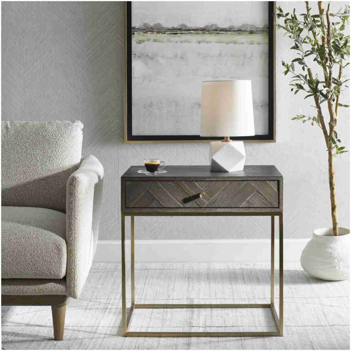 Uttermost Armistead Walnut Side Table