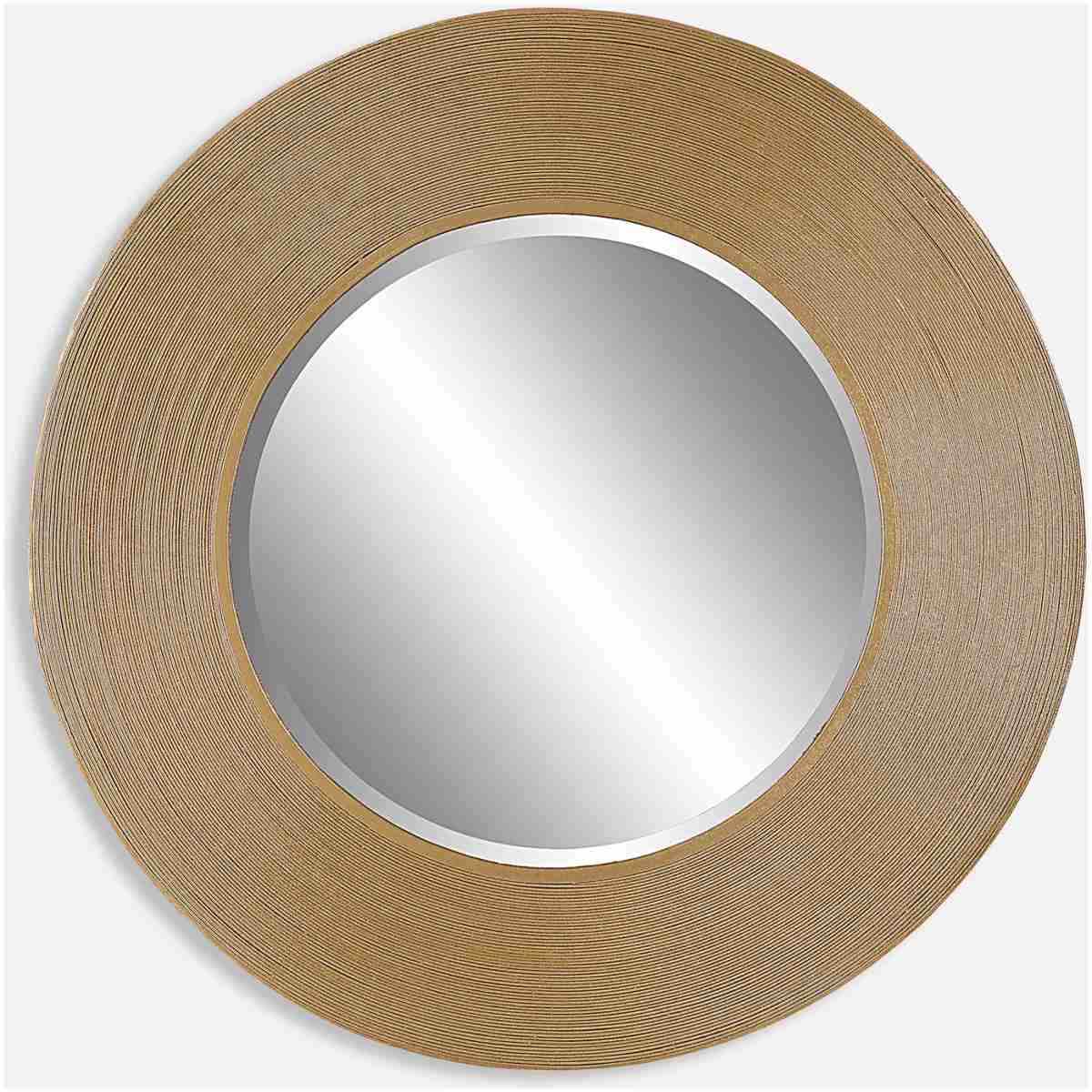 Archer-Gold Wire Round Mirror