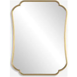 Athena-Brushed Brass Mirror