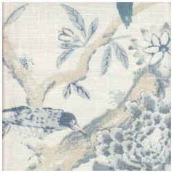 ATARAN/BLUE - Prints Fabric Suitable For Drapery