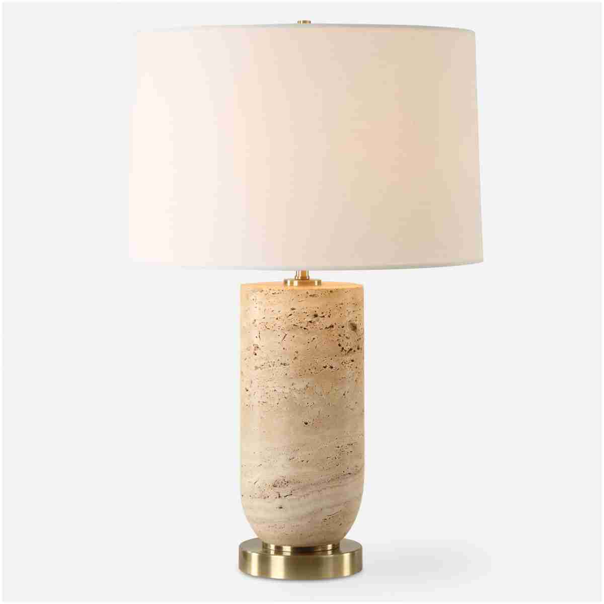 Aubrey-Travertine Table Lamp