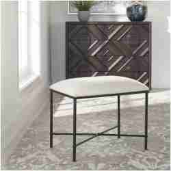 Uttermost Avenham Small Black Framed Bench