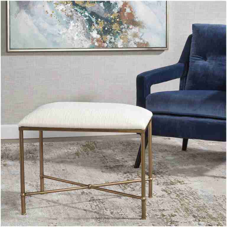 Uttermost Avenham Small Gold Framed Bench