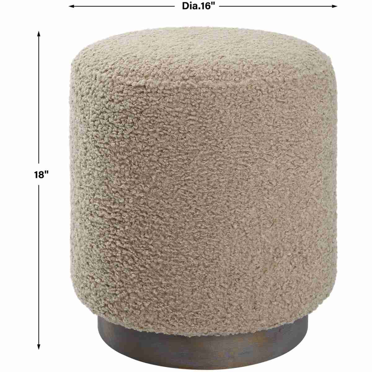 Avila Latte Round Ottoman