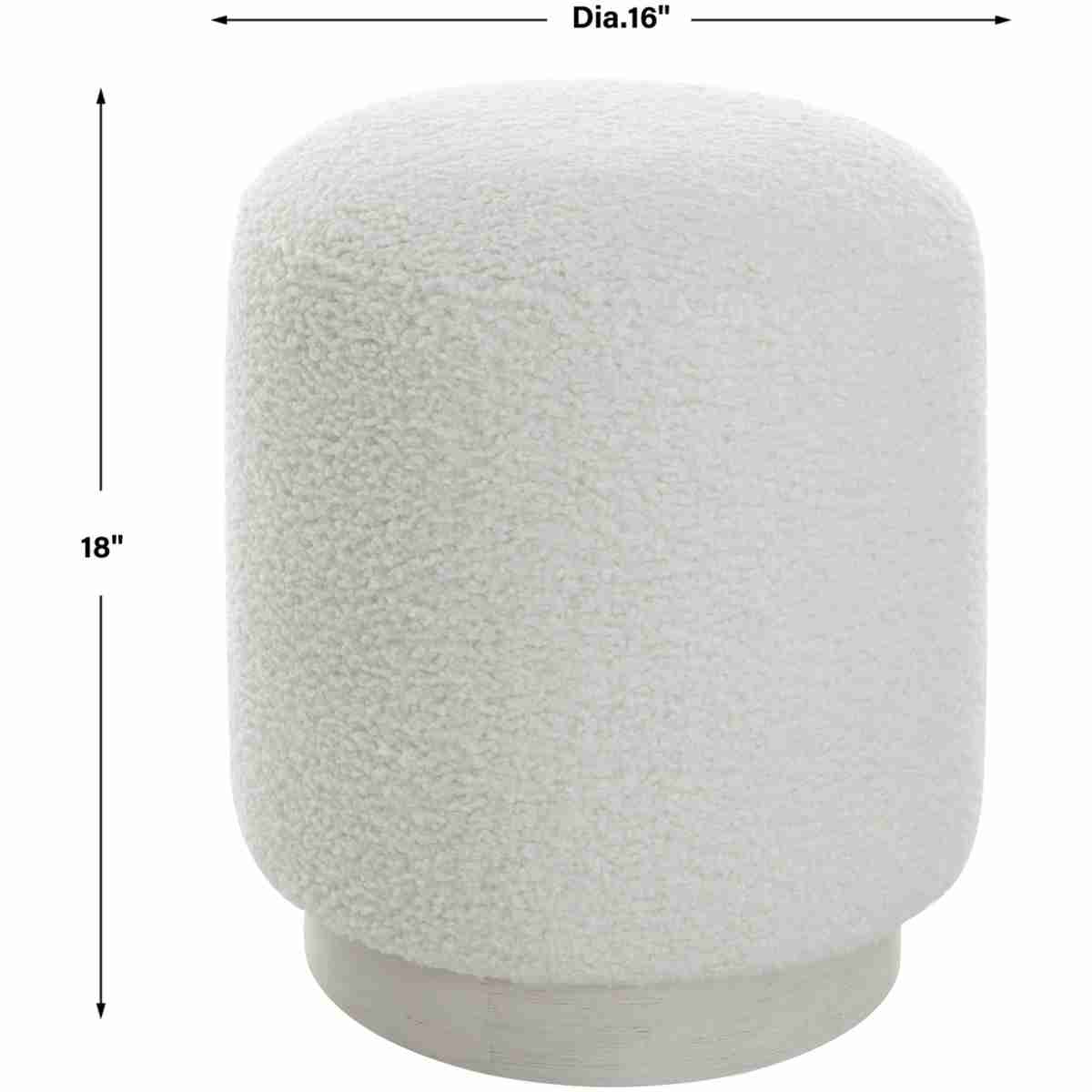 Avila White Ottoman