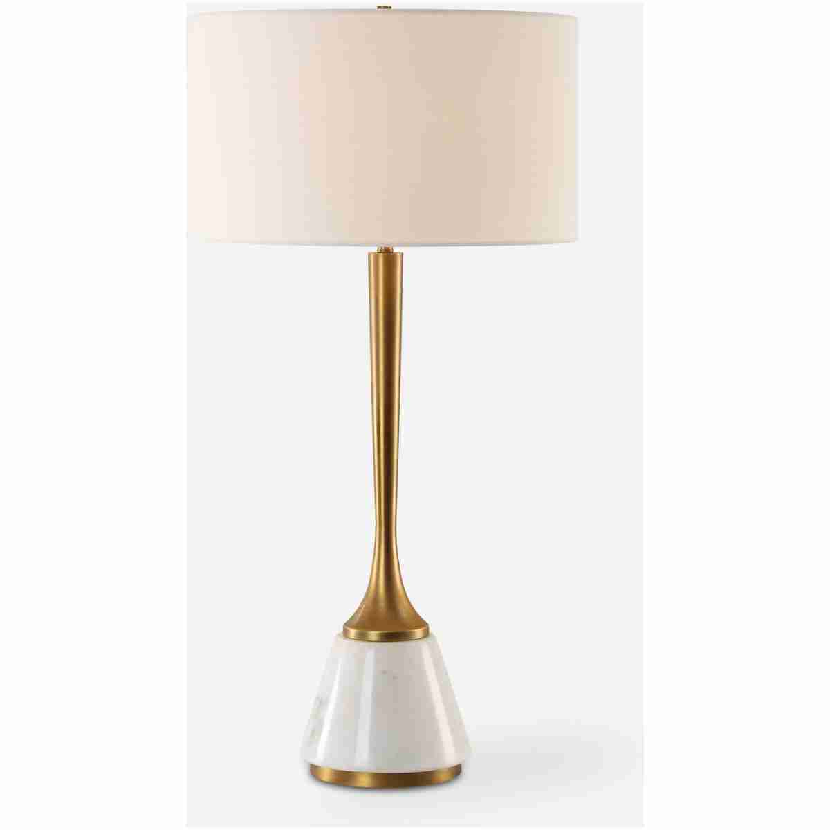 Avola-White Marble Table Lamp