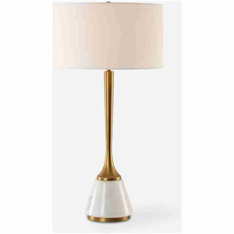 Avola-White Marble Table Lamp