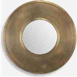 Axel-Round Brass Mirror