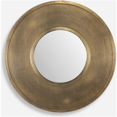 Axel-Round Brass Mirror