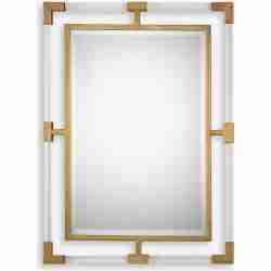 Balkan-Modern Gold Wall Mirror