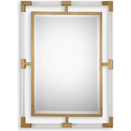 Balkan-Modern Gold Wall Mirror