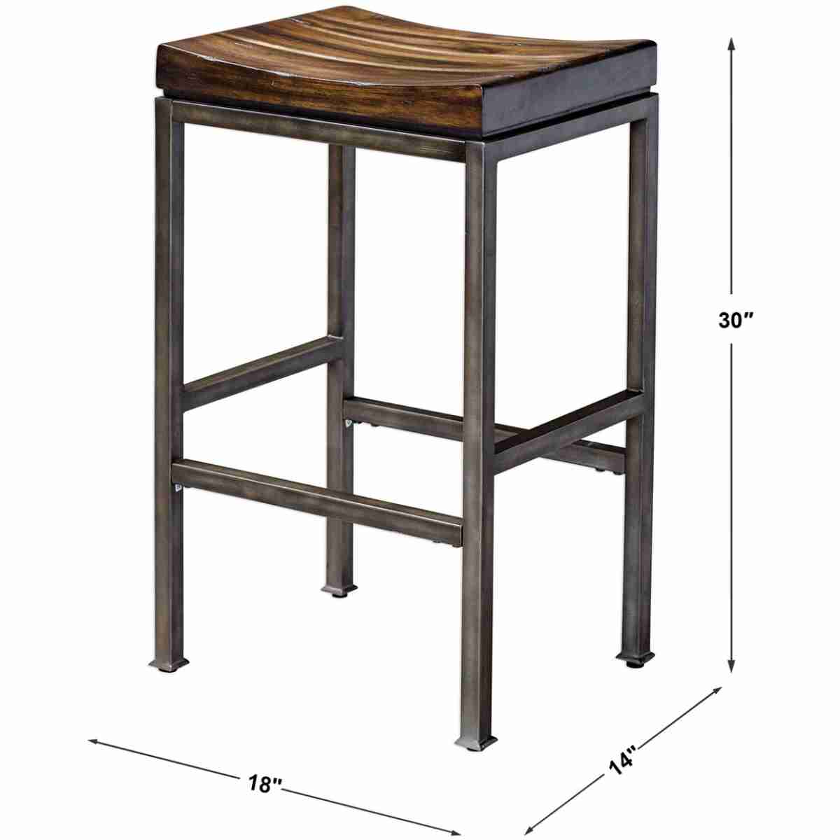 Beck Industrial Bar Stool