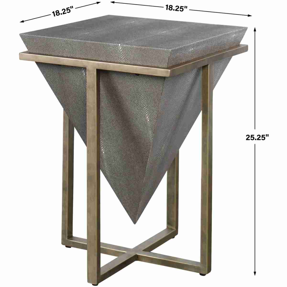 Bertrand Shagreen Accent Table