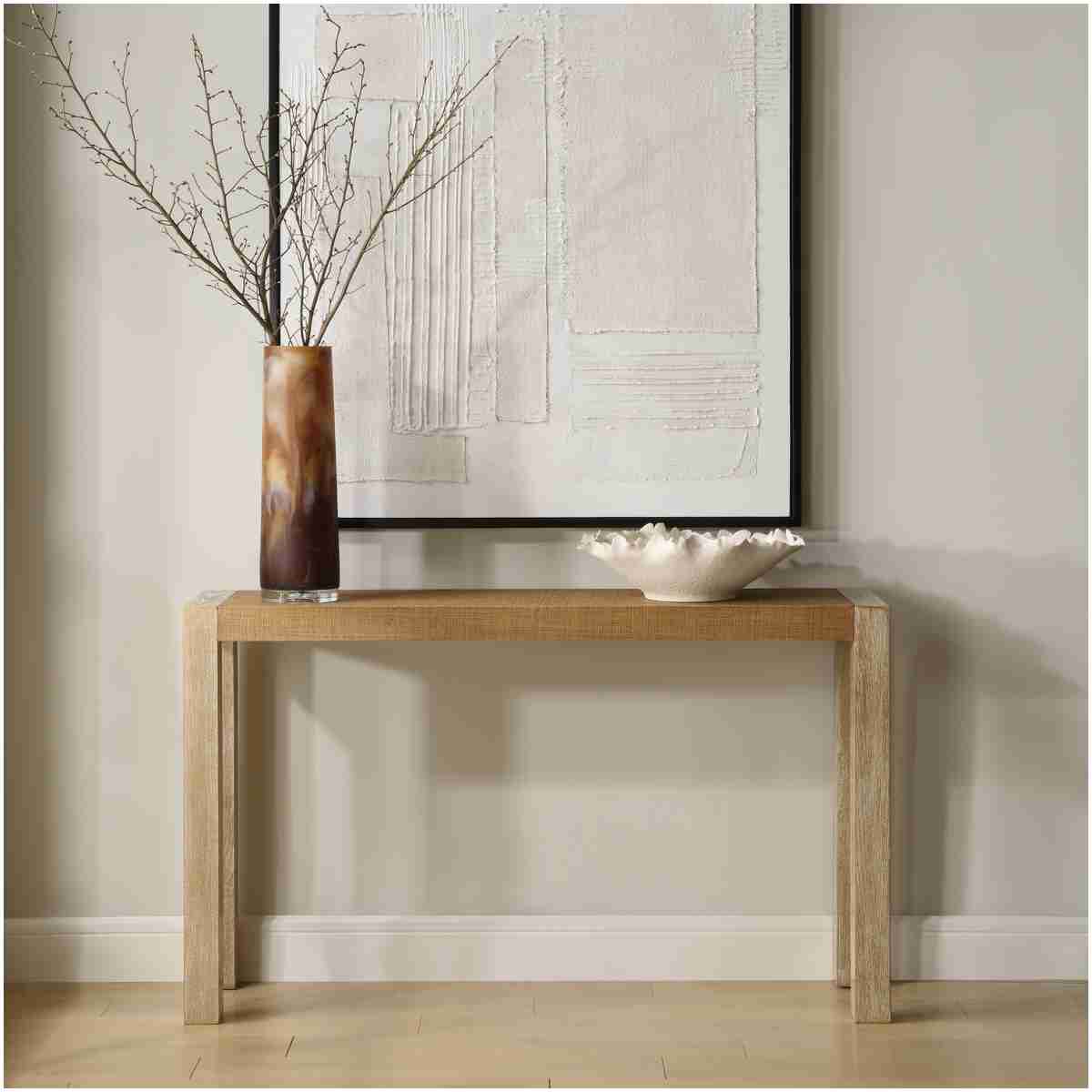 Uttermost Bentley Grasscloth Console Table