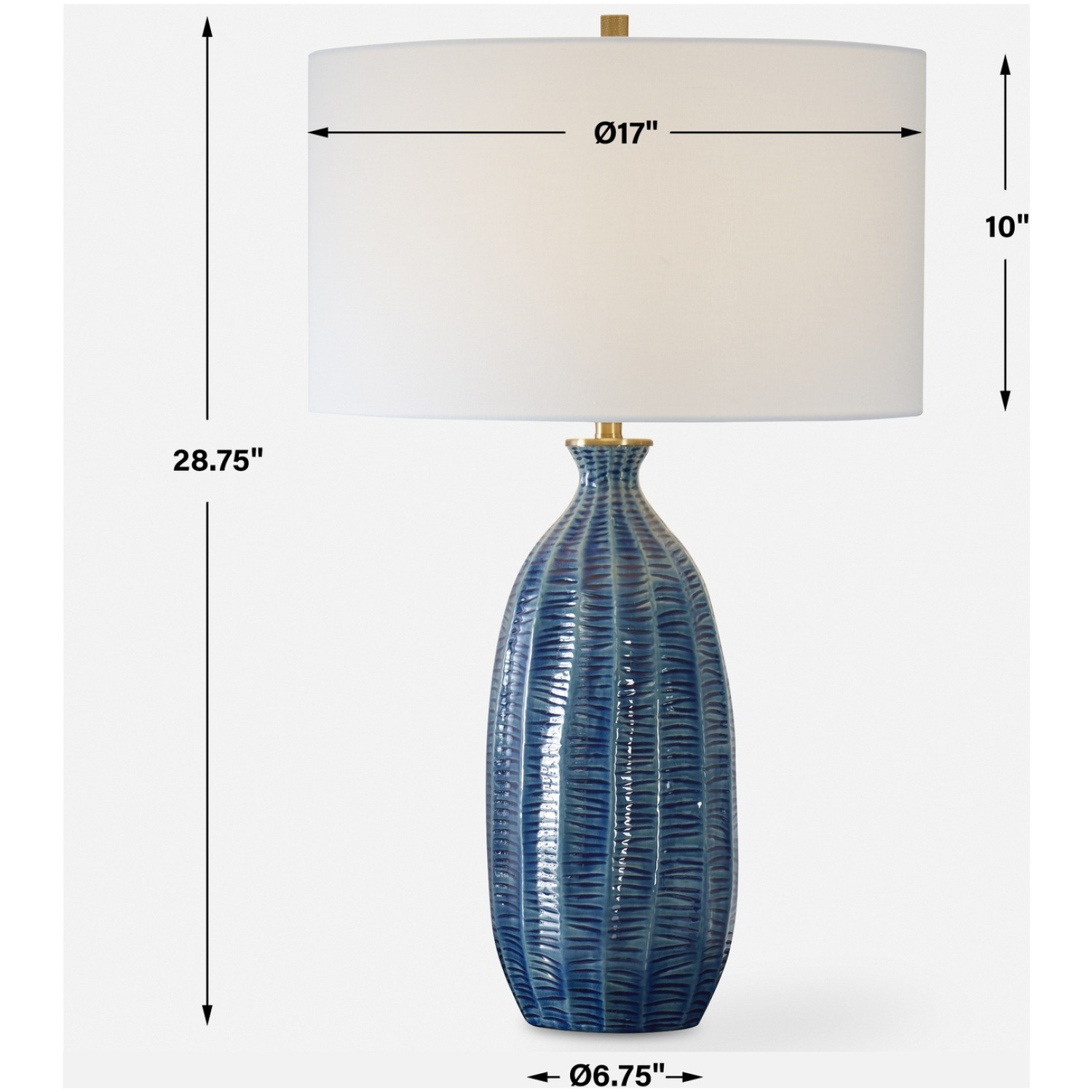 Bixby Blue Table Lamp