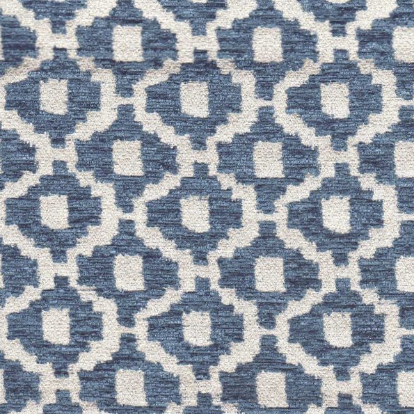 BINKER/BLUE - Upholstery Only Fabric Suitable For Upholstery And Pillows Only.   - Houston