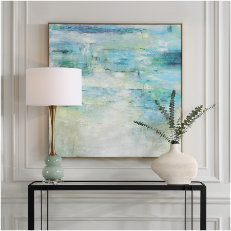Uttermost Blissful Hand Painted Abstract Art