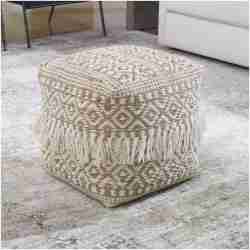 Uttermost Boheme Wool & Hemp Pouf