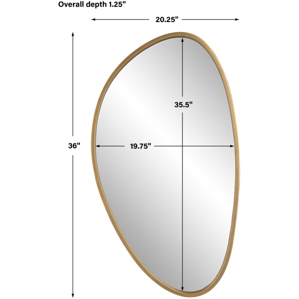 Boomerang Gold Mirror