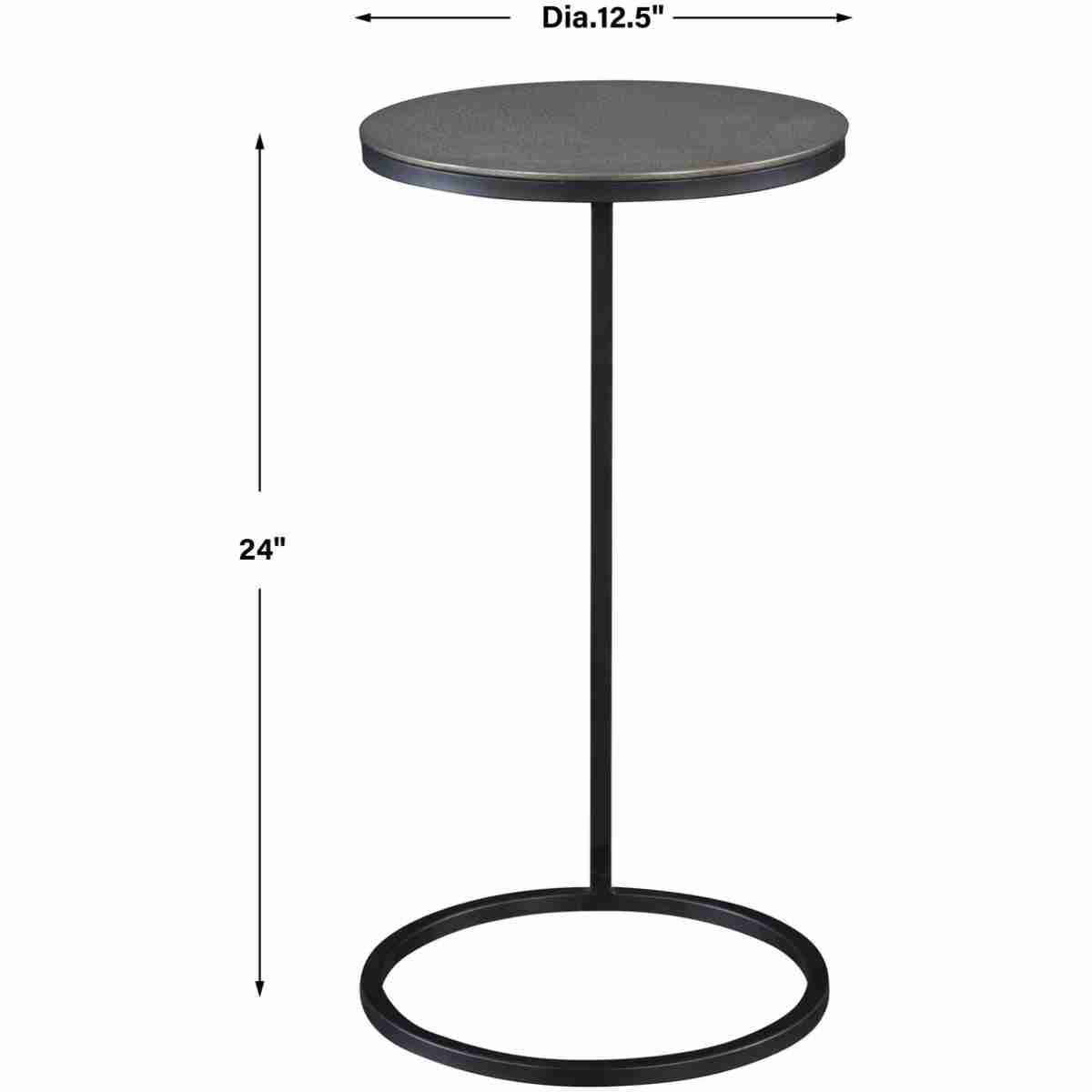 Brunei Nickel Accent/Drink Table