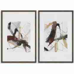 Burgundy Interjection-Abstract Prints